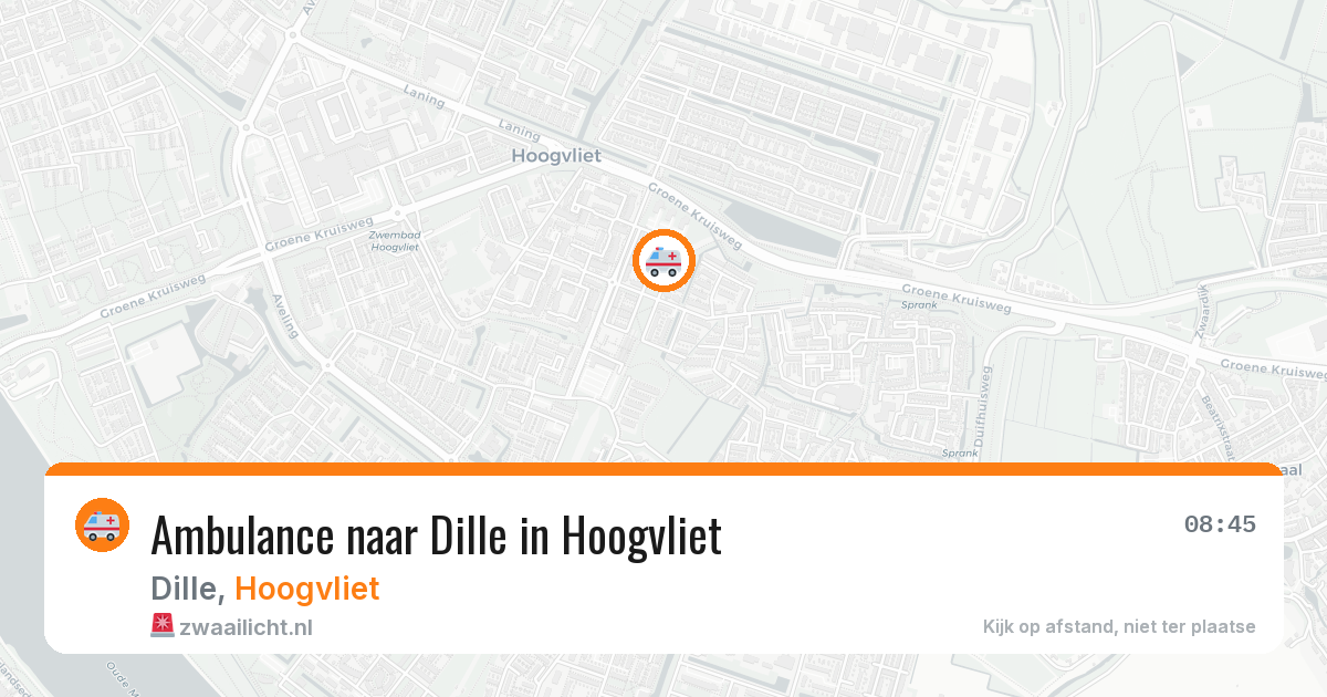 Ambulance naar Dille in Hoogvliet — 2 jun 2026