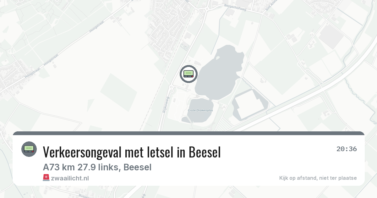 Verkeersongeval met letsel in Beesel — 1 aug 2026