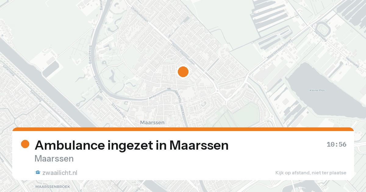 Ambulance ingezet in Maarssen — 15 aug 2026