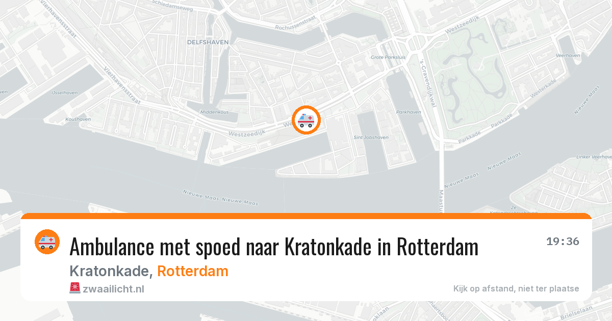 Ambulance met spoed naar Kratonkade in Rotterdam — 26 jun 2026