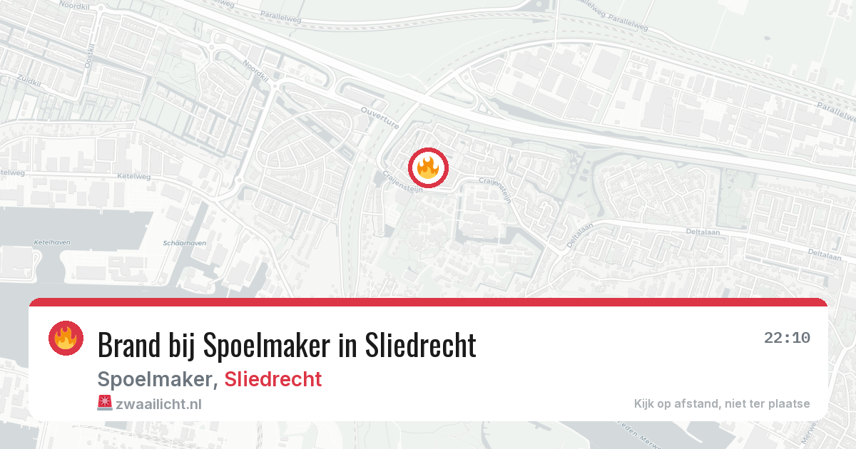 Brand bij Spoelmaker in Sliedrecht — 27 mei 2026