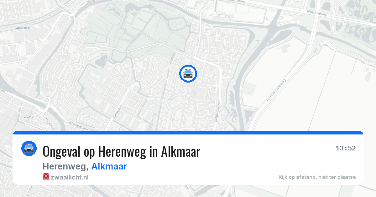 Ongeval op Herenweg in Alkmaar — 28 mei 2026