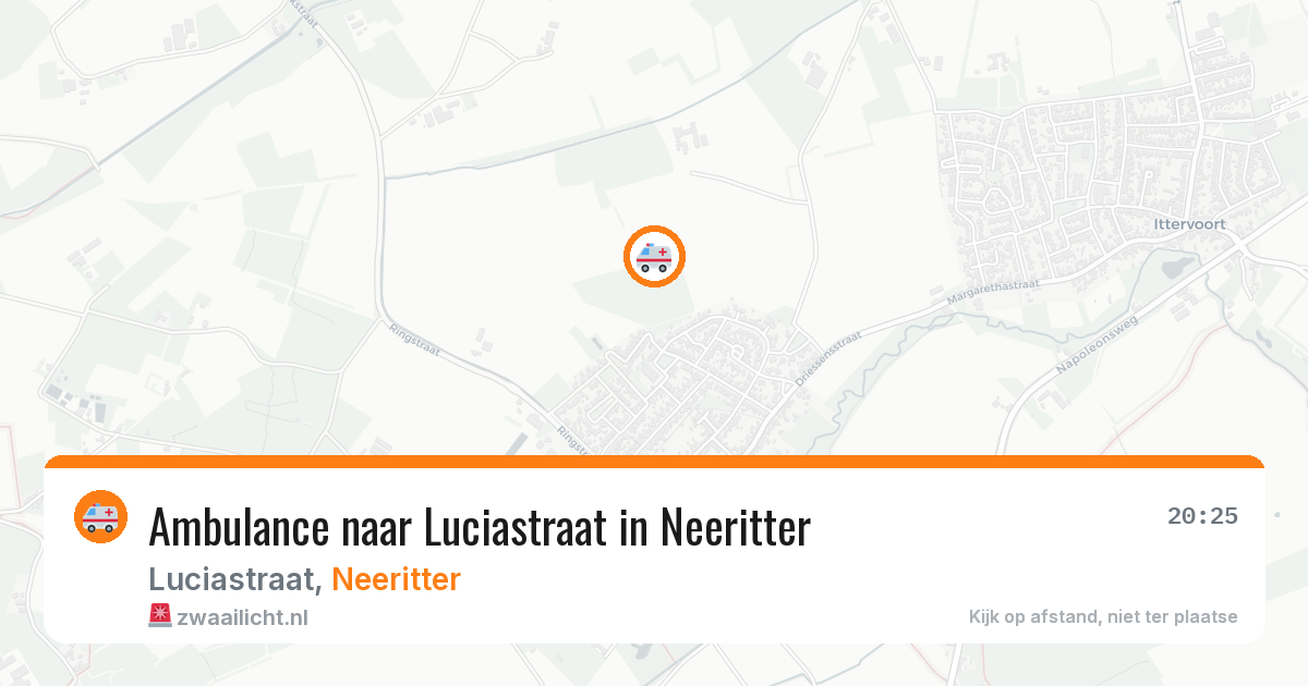 Ambulance naar Luciastraat in Neeritter — 18 feb 2026