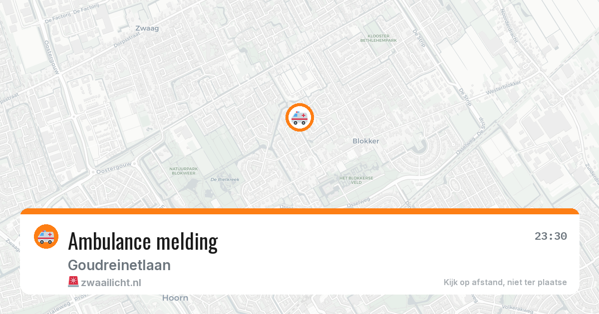 Ambulance melding — 6 apr 2026