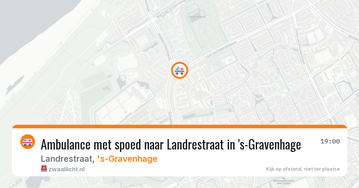 Ambulance met spoed naar Landrestraat in 's-Gravenhage — 15 apr 2026