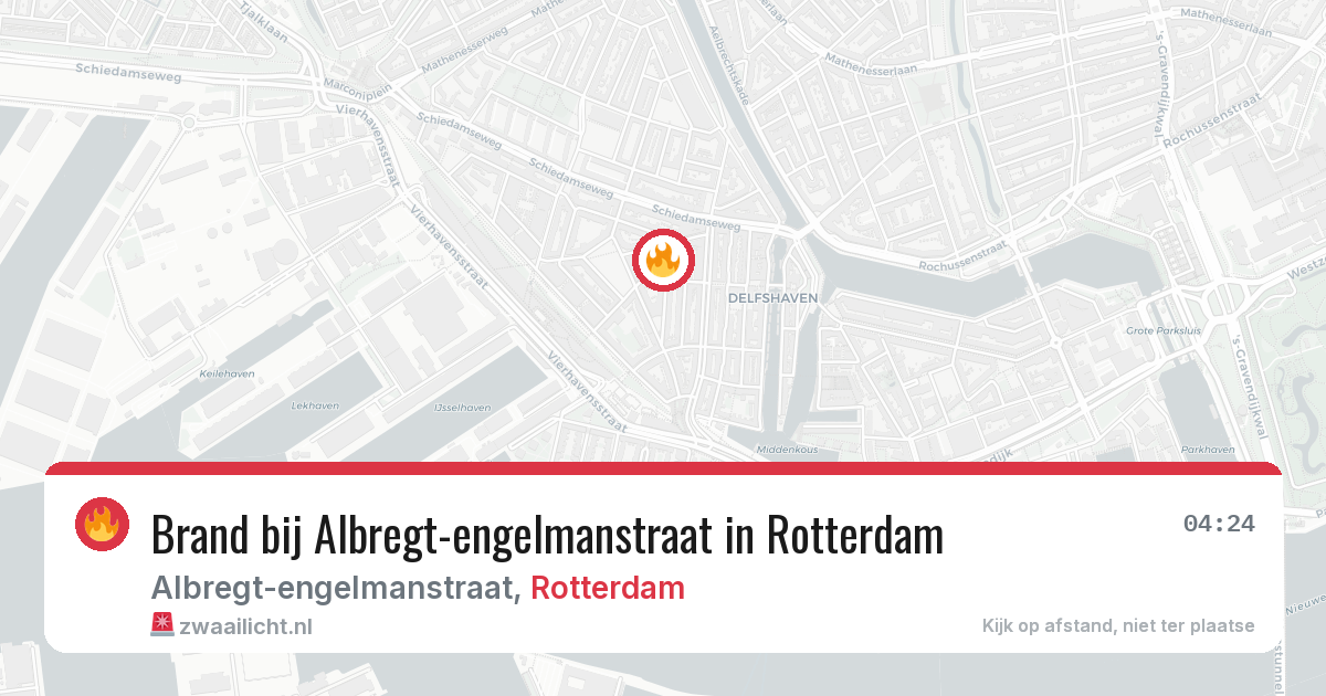 Brand bij Albregt-engelmanstraat in Rotterdam — 29 jun 2026