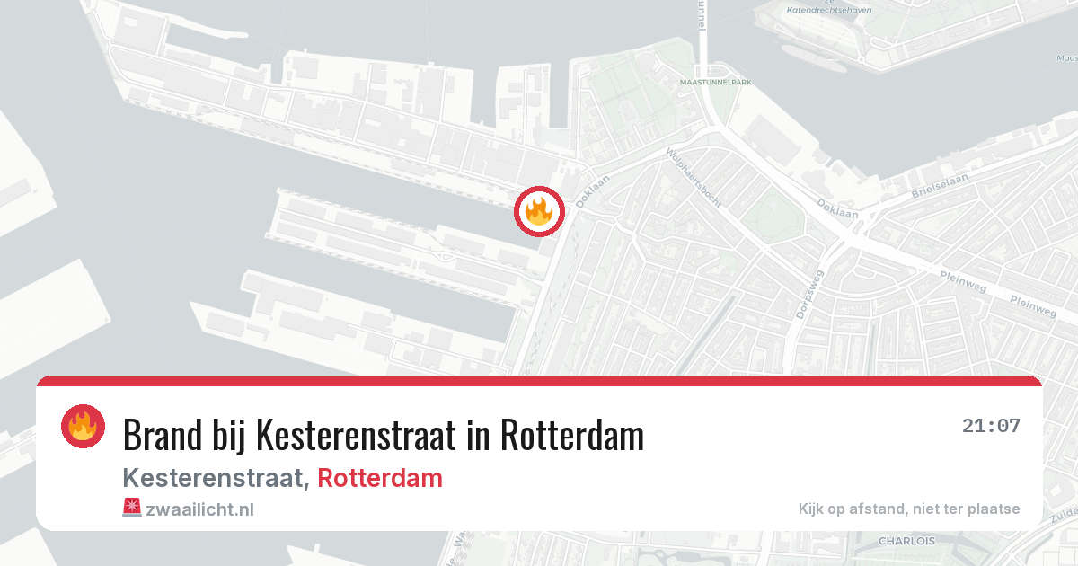 Brand bij Kesterenstraat in Rotterdam — 3 aug 2026