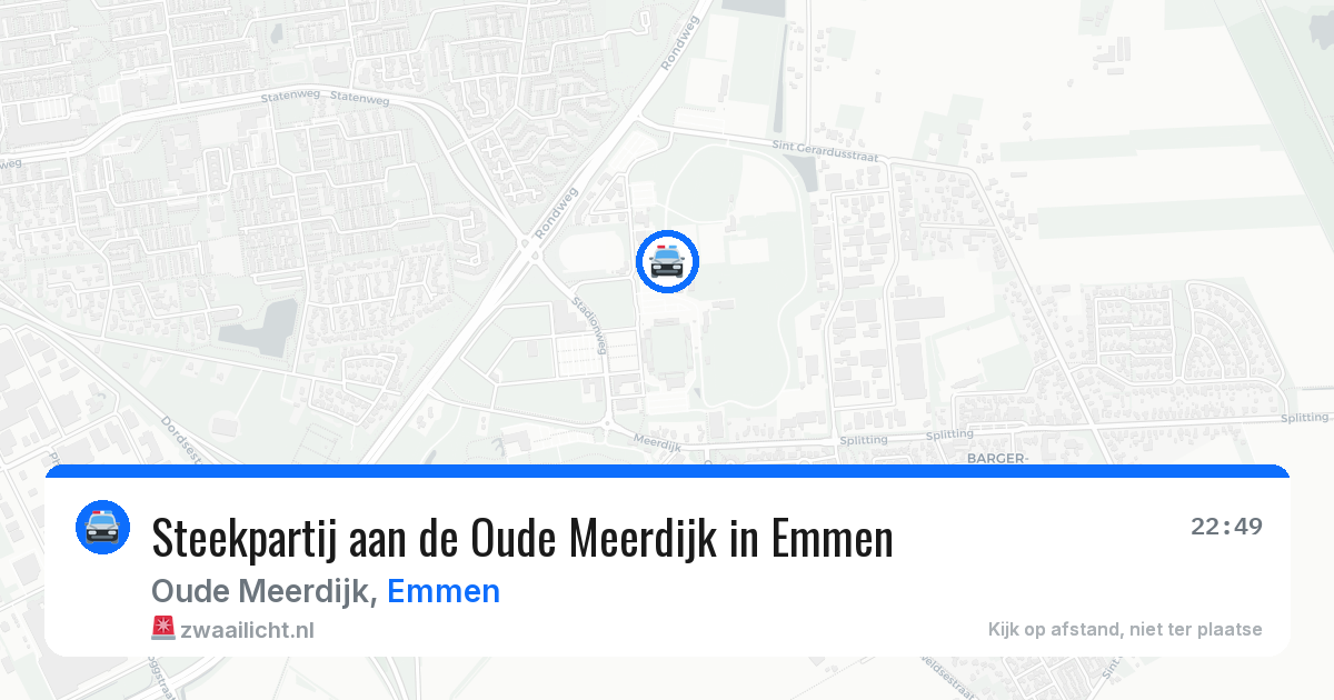 Steekpartij aan de Oude Meerdijk in Emmen — 10 jul 2026
