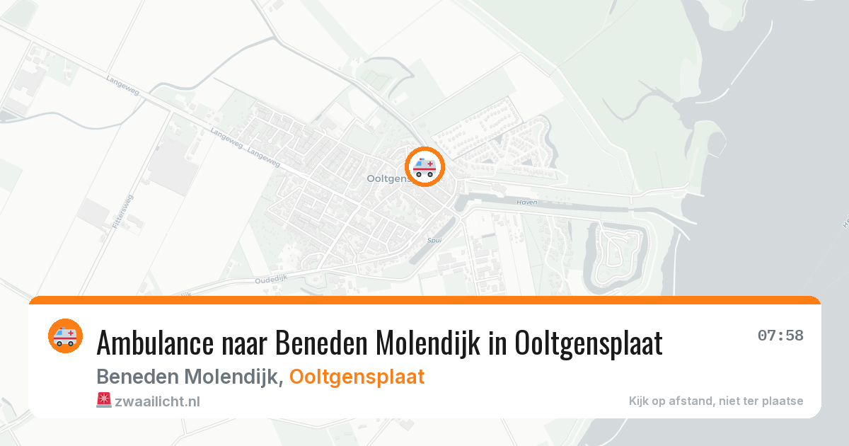 Ambulance naar Beneden Molendijk in Ooltgensplaat — 22 jan 2026