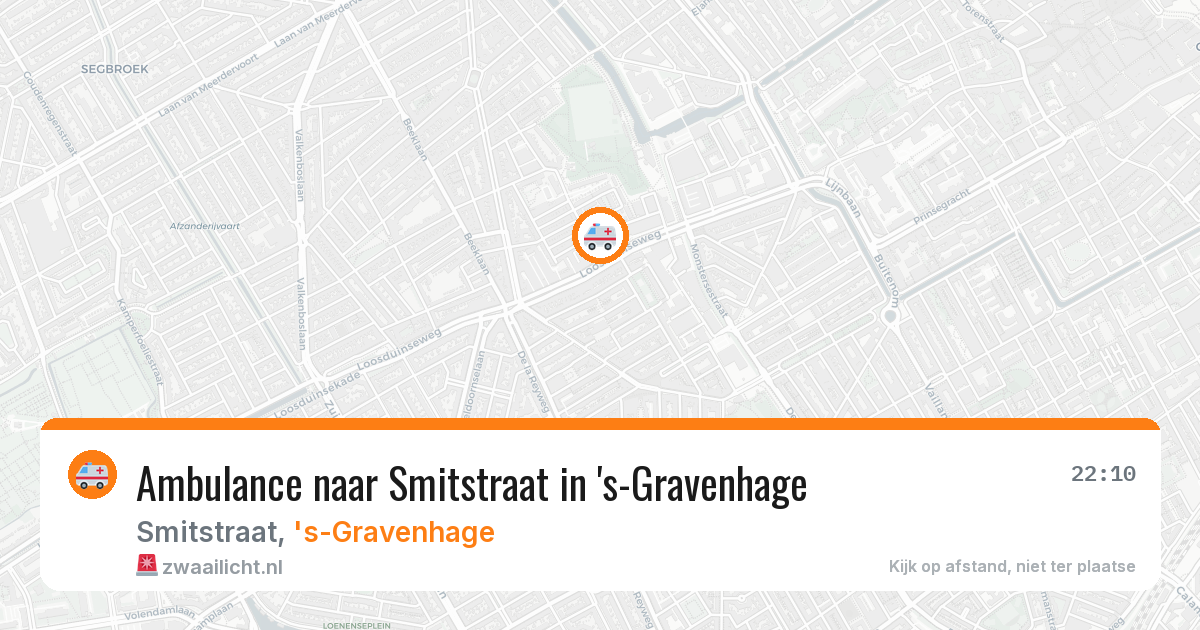 Ambulance naar Smitstraat in 's-Gravenhage — 15 mei 2026