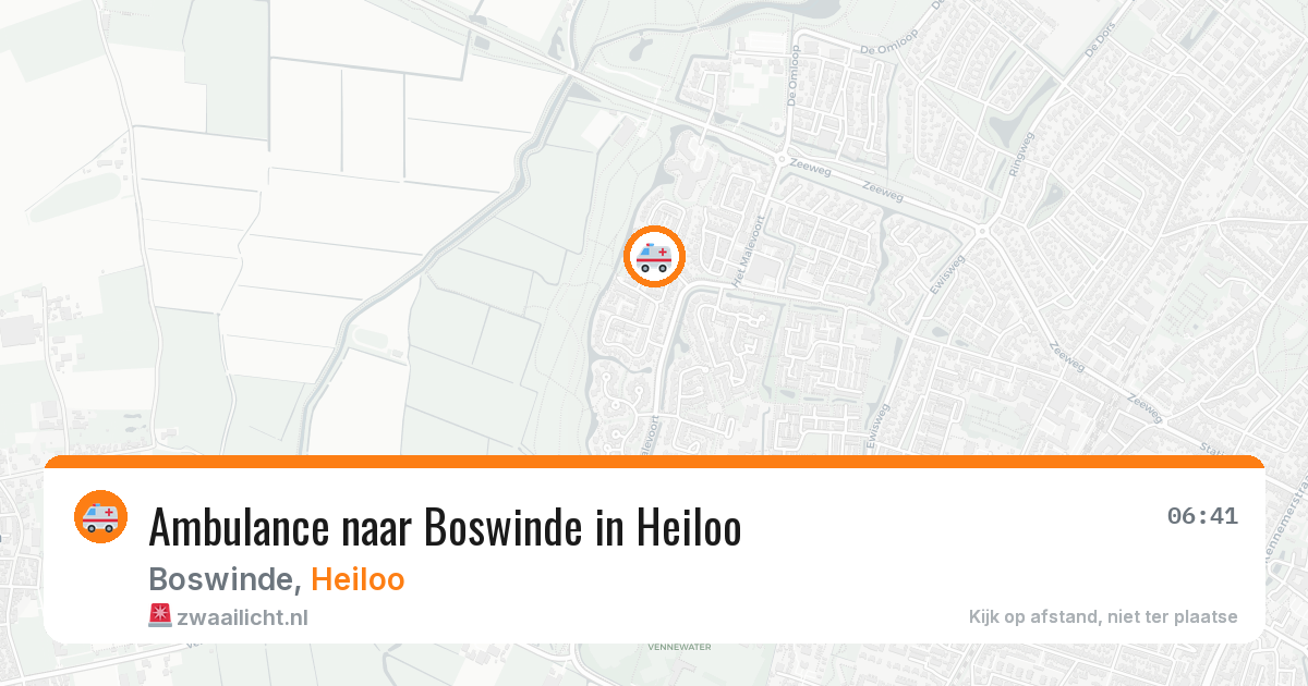 Ambulance naar Boswinde in Heiloo — 5 jun 2026