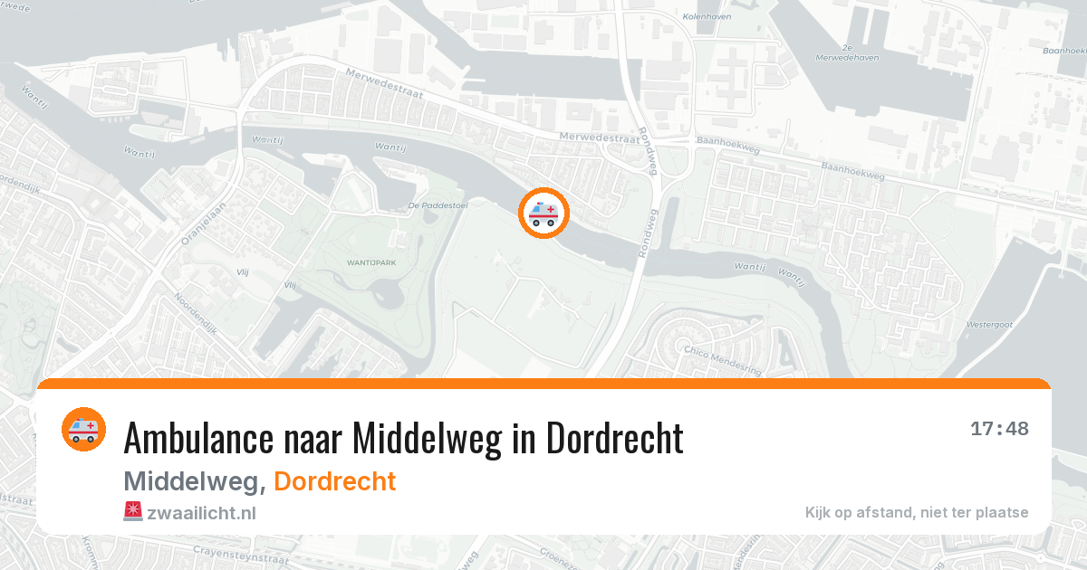 Ambulance naar Middelweg in Dordrecht — 7 jul 2026