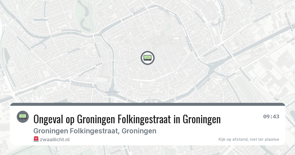 Ongeval op Groningen Folkingestraat in Groningen — 30 jan 2026