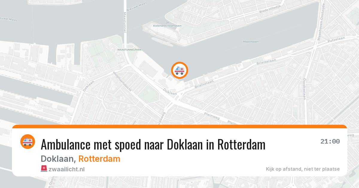 Ambulance met spoed naar Doklaan in Rotterdam — 7 aug 2026