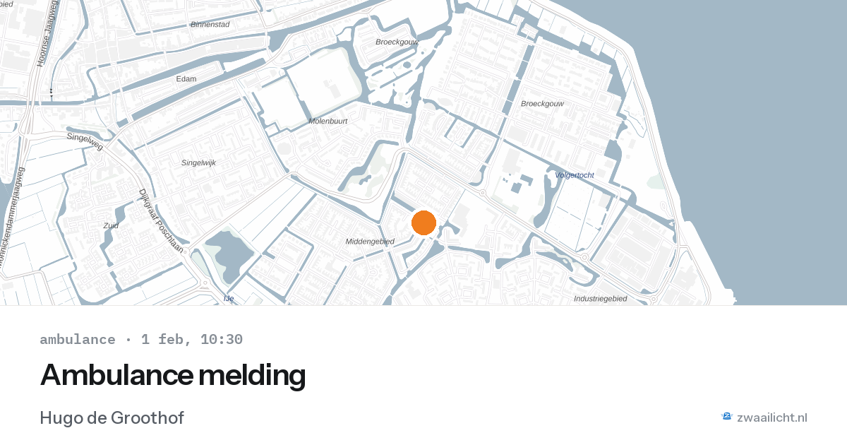 Ambulance melding — 1 feb 2026