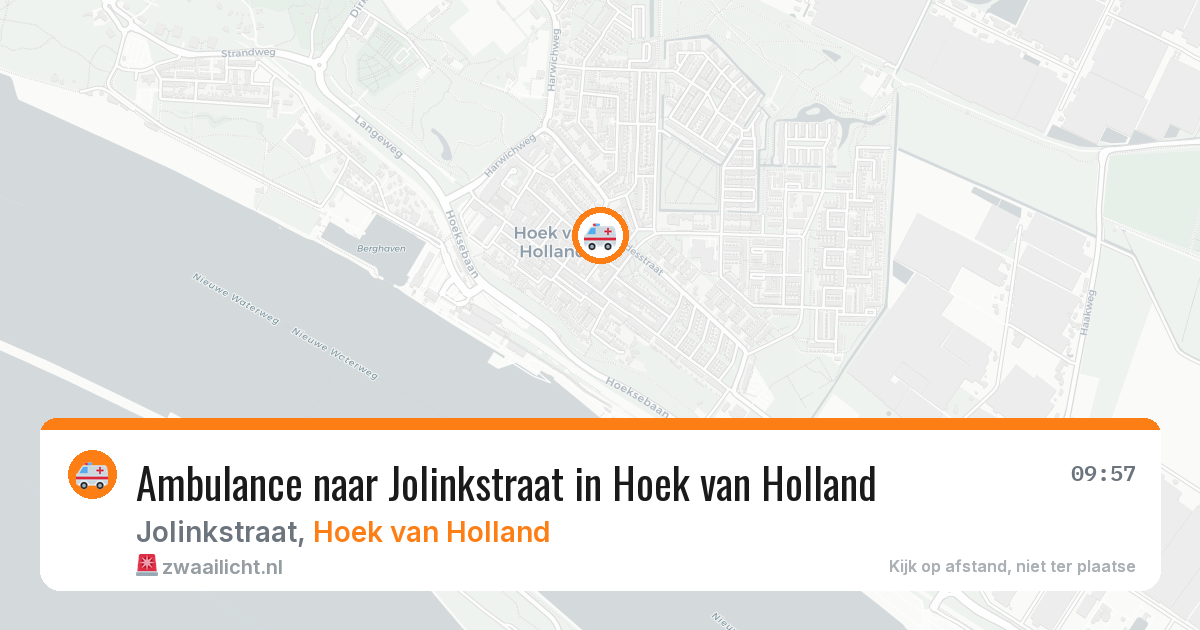 Ambulance naar Jolinkstraat in Hoek van Holland — 9 feb 2026