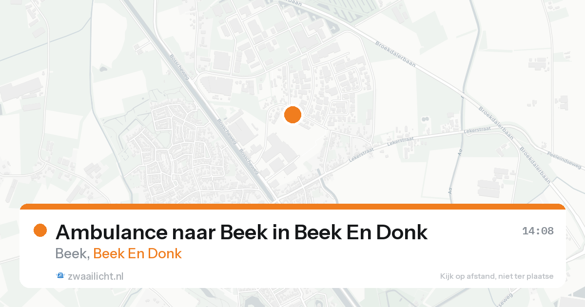 Ambulance naar Beek in Beek En Donk — 15 aug 2026