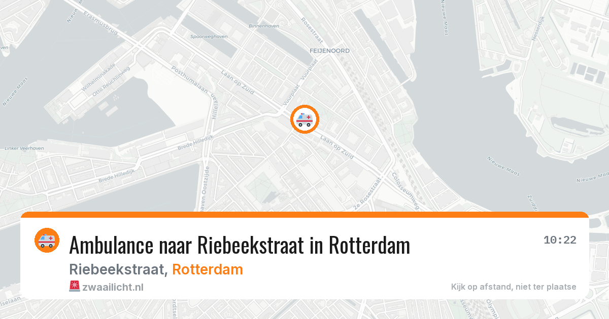 Ambulance naar Riebeekstraat in Rotterdam — 8 jun 2026