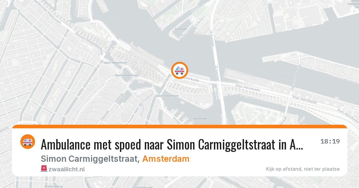Ambulance met spoed naar Simon Carmiggeltstraat in Amsterdam — 12 feb 2026