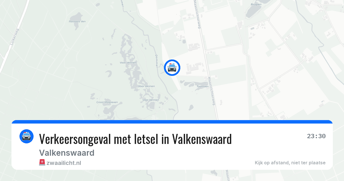 Verkeersongeval met letsel in Valkenswaard — 26 jun 2026
