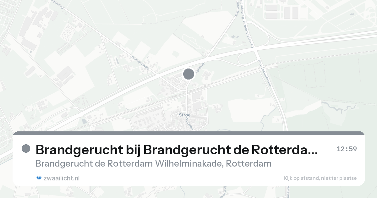 Brandgerucht bij Brandgerucht de Rotterdam Wilhelminakade in Rotterdam — 7 feb 2026