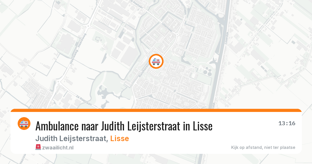Ambulance naar Judith Leijsterstraat in Lisse — 29 jan 2026