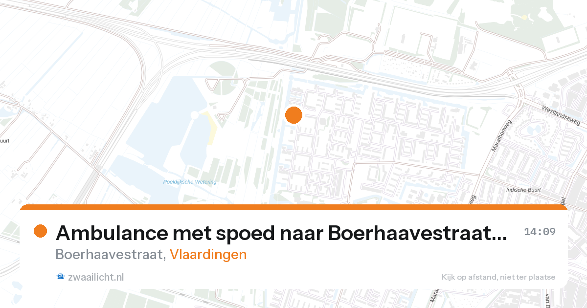 Ambulance met spoed naar Boerhaavestraat in Vlaardingen — 27 aug 2026