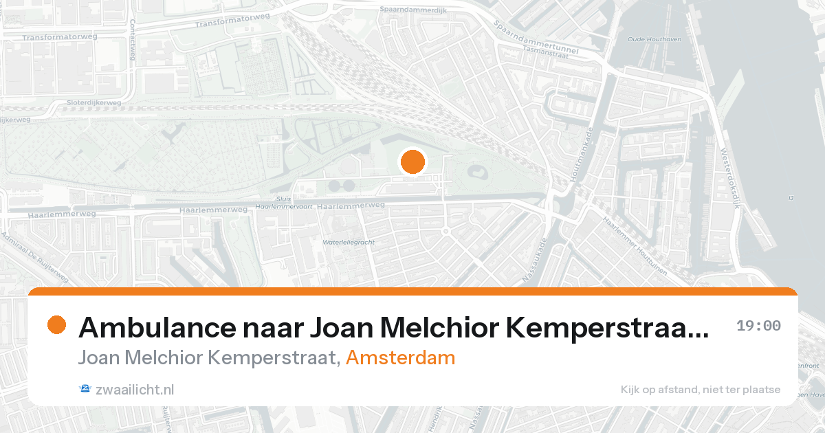 Ambulance naar Joan Melchior Kemperstraat in Amsterdam — 23 aug 2026
