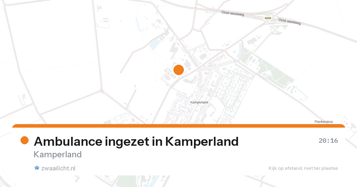 Ambulance ingezet in Kamperland — 26 aug 2026