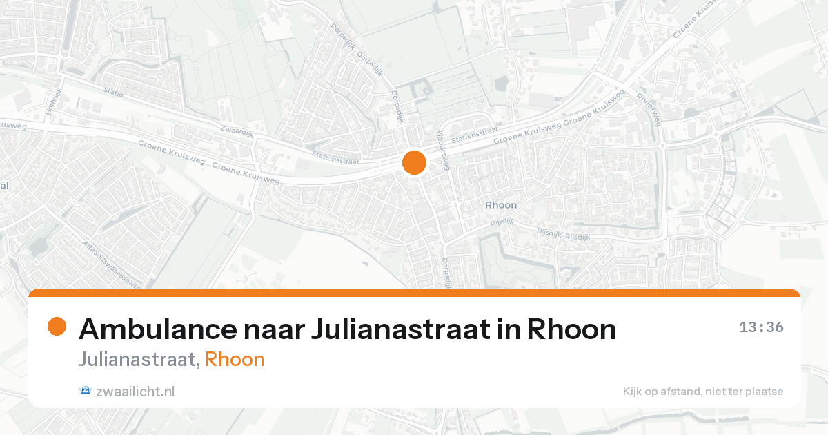 Ambulance naar Julianastraat in Rhoon — 29 mei 2026