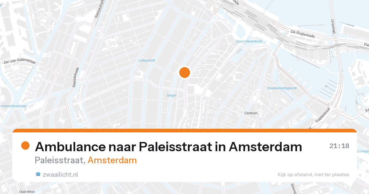 Ambulance naar Paleisstraat in Amsterdam — 26 aug 2026