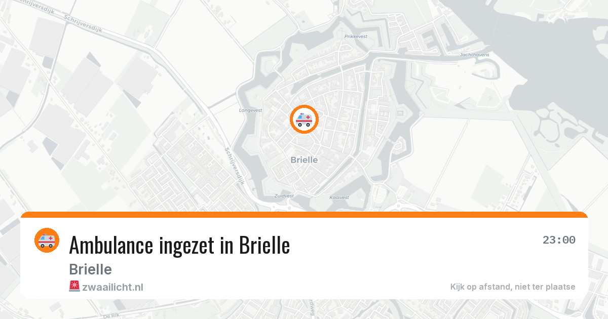 Ambulance ingezet in Brielle — 18 mrt 2026