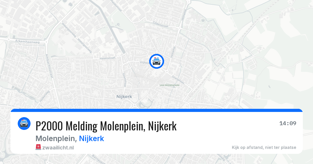 P2000 Melding Molenplein, Nijkerk — 12 jun 2026
