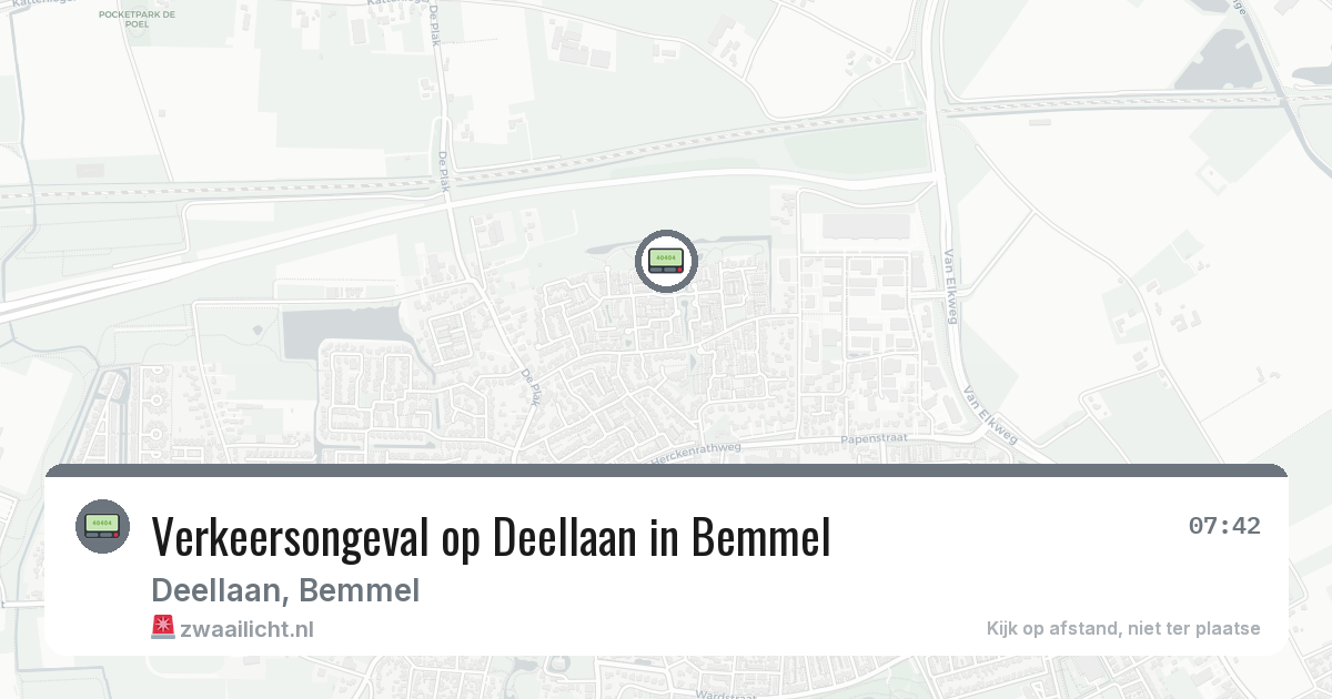 Verkeersongeval op Deellaan in Bemmel — 26 mrt 2026