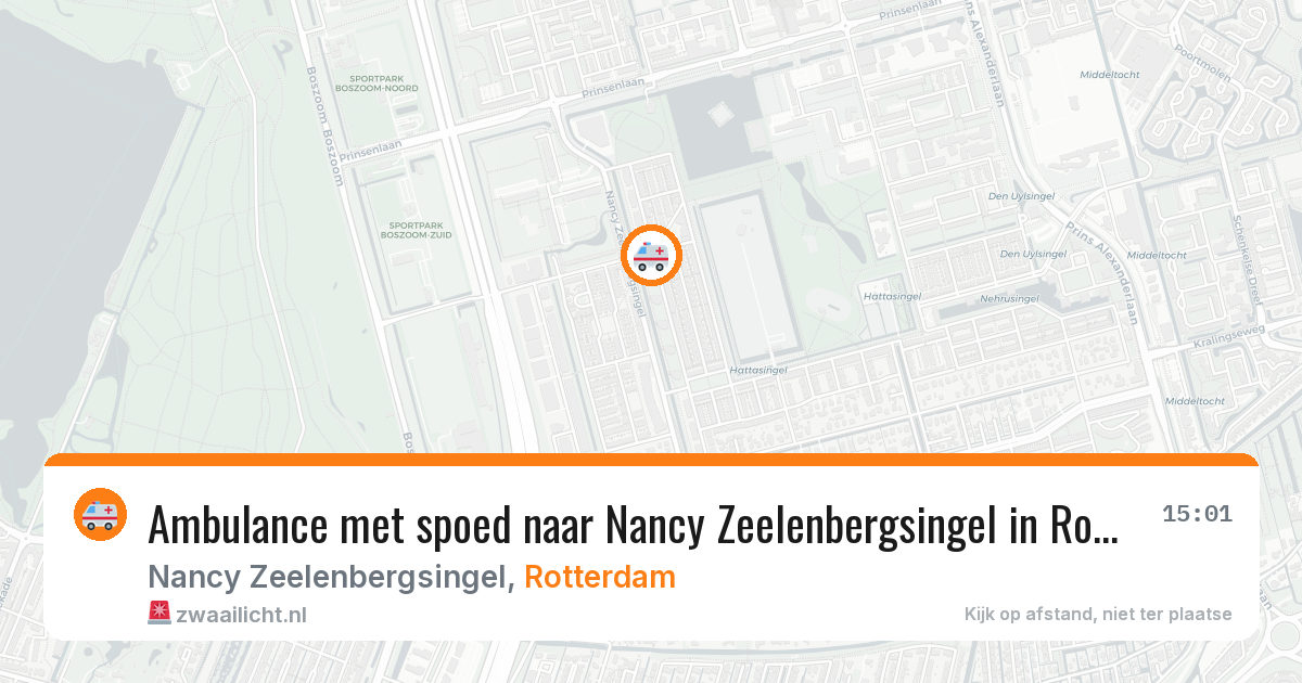 Ambulance met spoed naar Nancy Zeelenbergsingel in Rotterdam — 16 jan 2026
