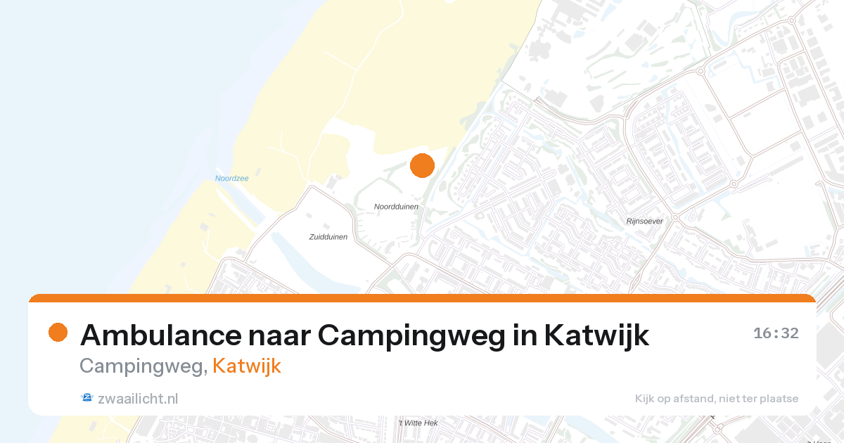 Ambulance naar Campingweg in Katwijk — 27 aug 2026
