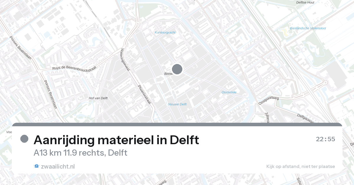 Aanrijding materieel in Delft — 31 jan 2026