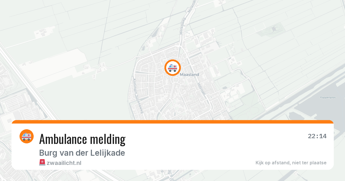 Ambulance melding — 7 mei 2026