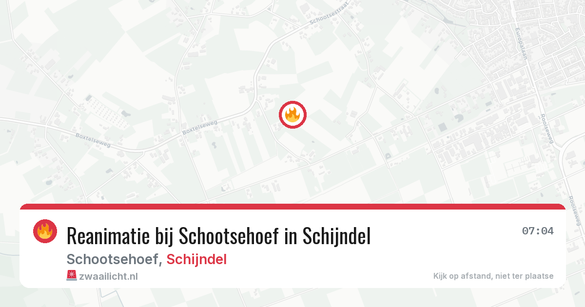 Reanimatie bij Schootsehoef in Schijndel — 22 apr 2026