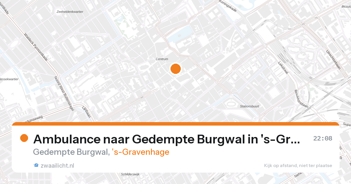 Ambulance naar Gedempte Burgwal in 's-Gravenhage — 26 aug 2026