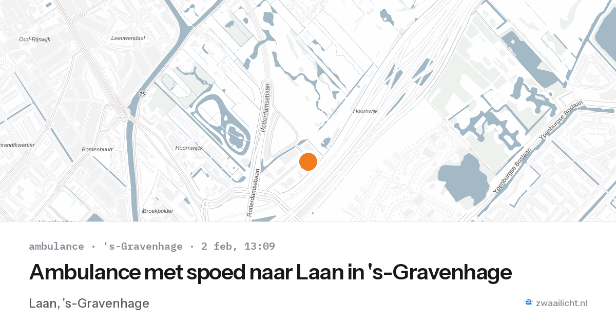 Ambulance met spoed naar Laan in 's-Gravenhage — 2 feb 2026
