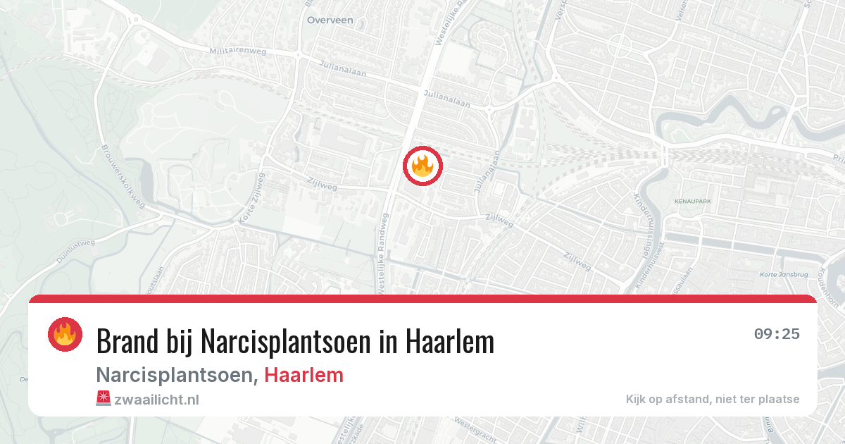 Brand bij Narcisplantsoen in Haarlem — 8 jun 2026