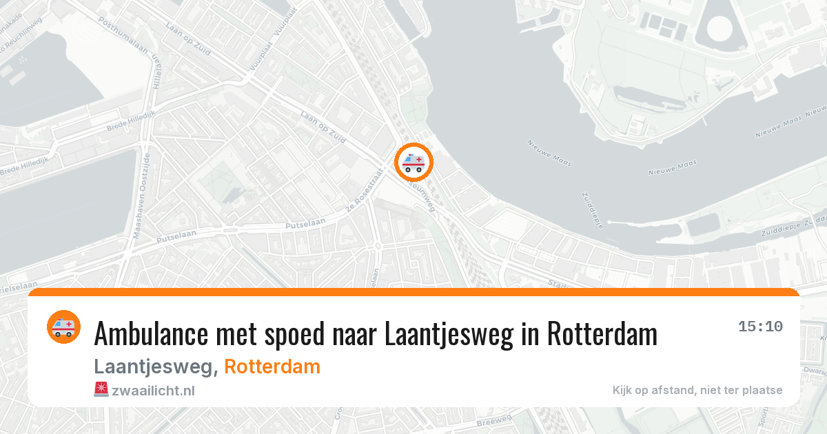 Ambulance met spoed naar Laantjesweg in Rotterdam — 18 jun 2026