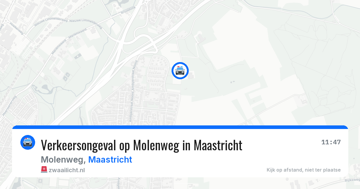 Verkeersongeval op Molenweg in Maastricht — 2 mei 2026