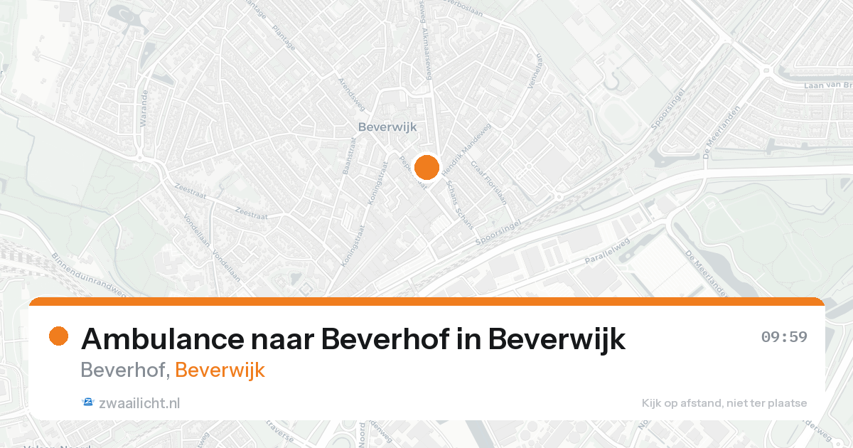 Ambulance naar Beverhof in Beverwijk — 15 aug 2026