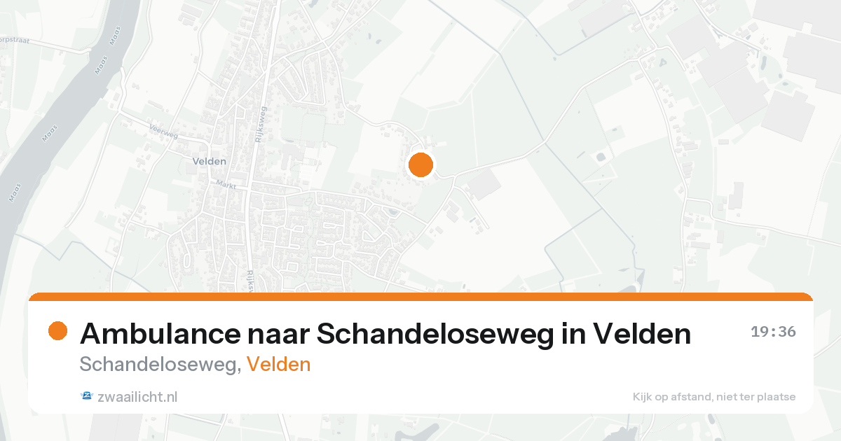 Ambulance naar Schandeloseweg in Velden — 7 aug 2026