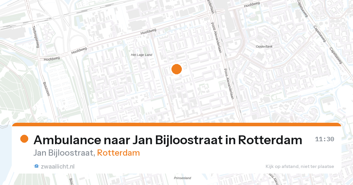 Ambulance naar Jan Bijloostraat in Rotterdam — 28 aug 2026