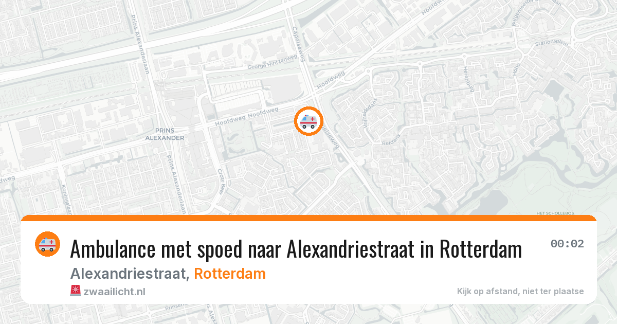 Ambulance met spoed naar Alexandriestraat in Rotterdam — 28 jan 2026