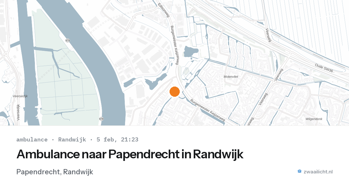 Ambulance naar Papendrecht in Randwijk — 5 feb 2026