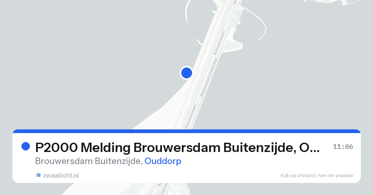 P2000 Melding Brouwersdam Buitenzijde, Ouddorp — 22 aug 2026